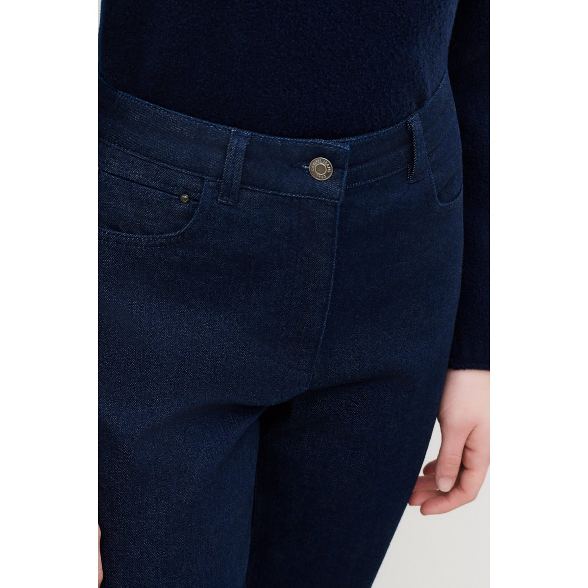 Pantalon slim haut PKURTDENIM denim brut, CAROLL