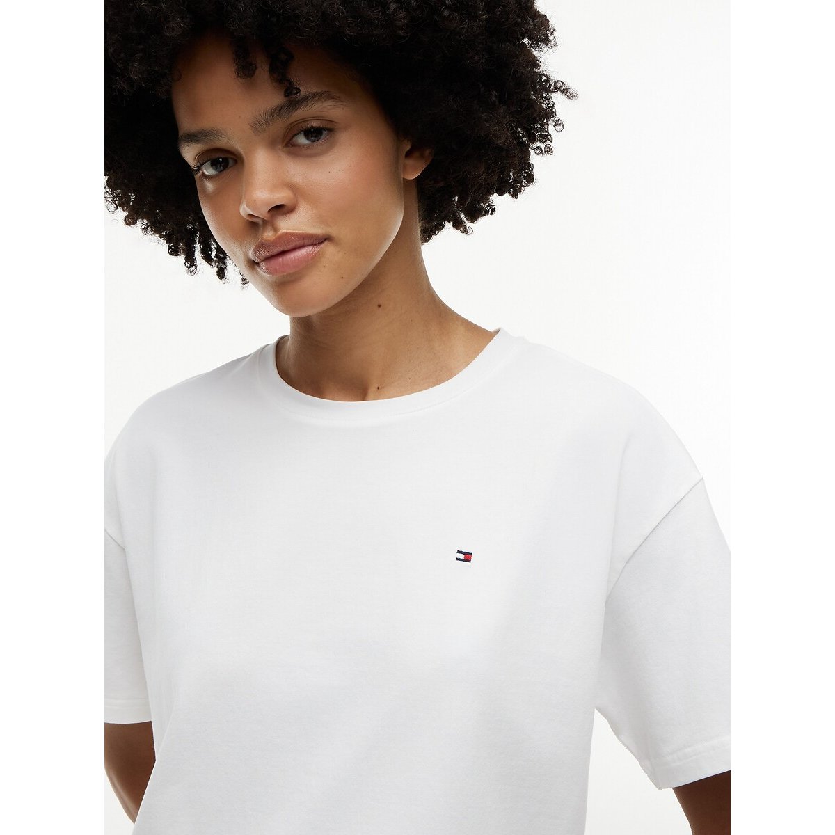 Pyjashort TH Essentials Sleep blanc + bleu, TOMMY HILFIGER