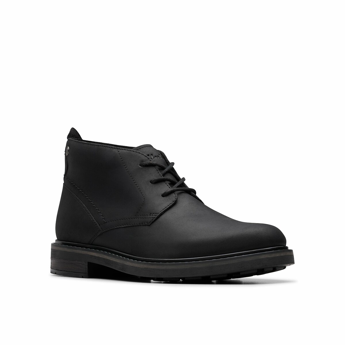 Boots en cuir Newford Mid noir, CLARKS
