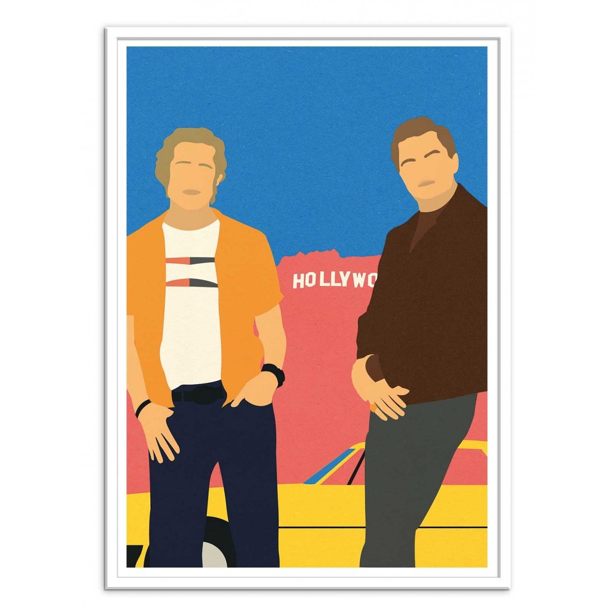 Affiche d’art et cadre noir 50 x 70 cm - Cliff and Rick - Rosi Feist affiche d'art, WALL EDITIONS