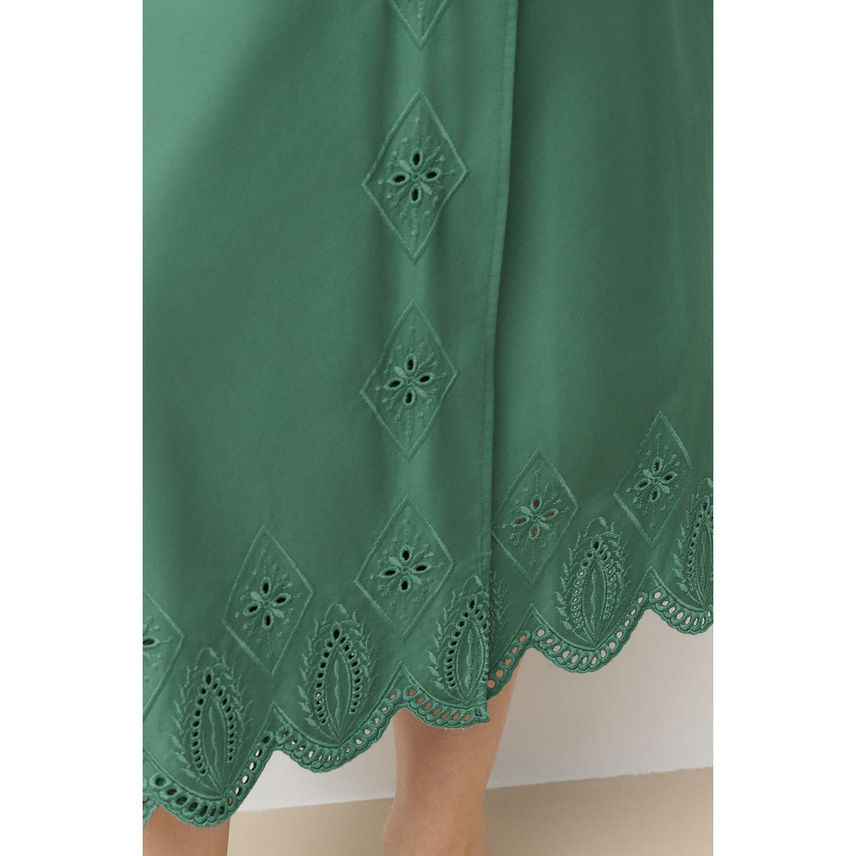 Jupe longue fluide JOMY vert, CAROLL