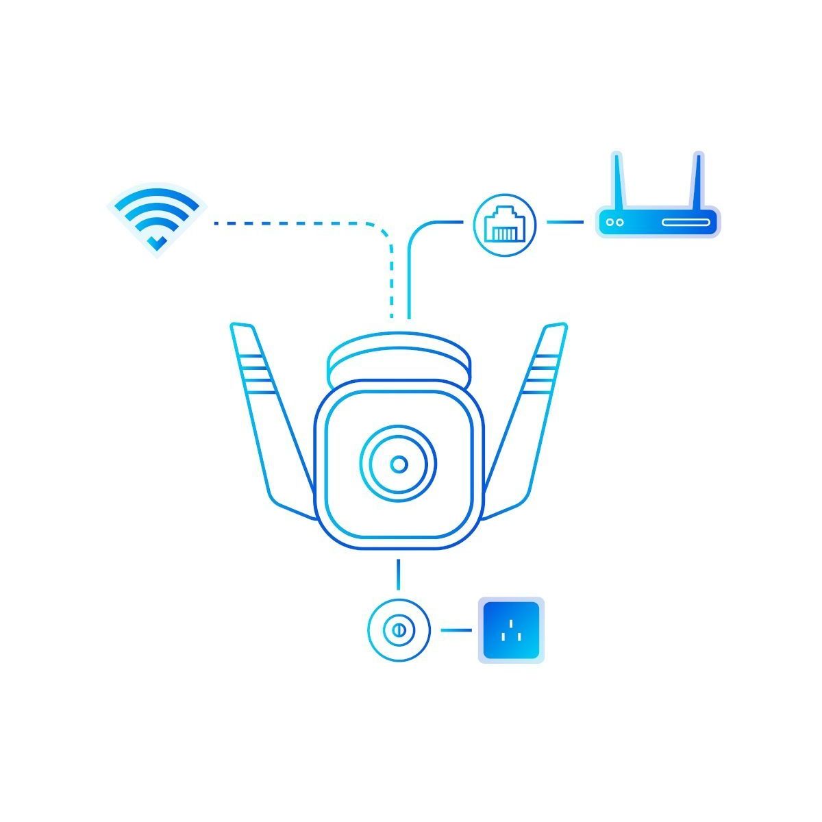 Caméra de surveillance Wifi Tapo C310 2K 3MP blanc, TP-LINK
