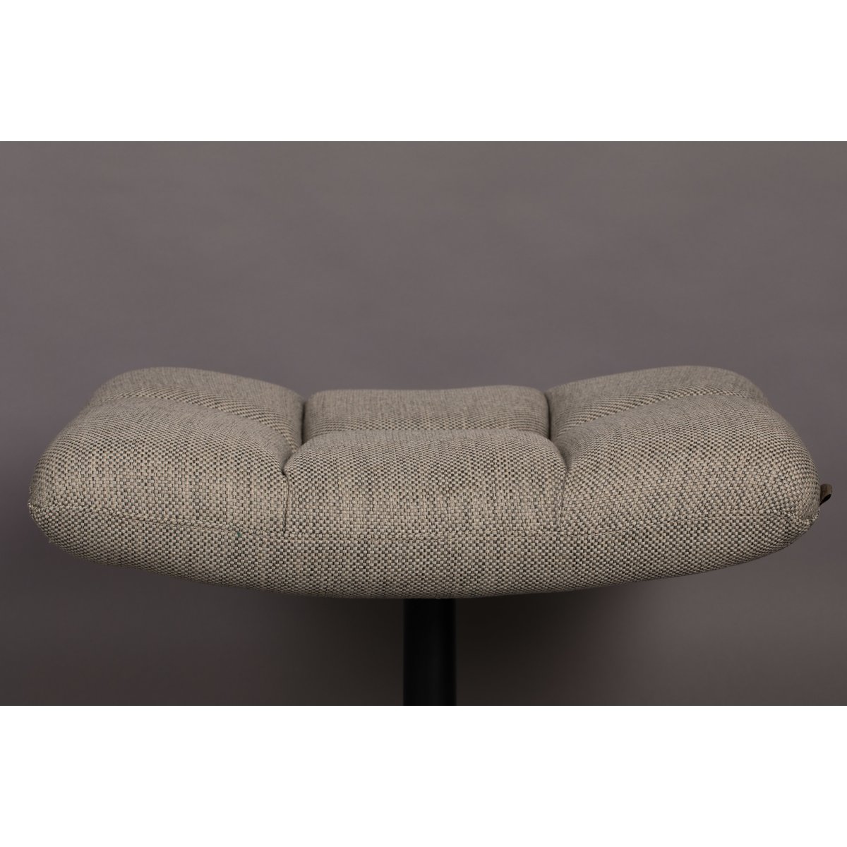 Tabouret en velours pivotant - HOCKER gris clair, DUTCHBONE