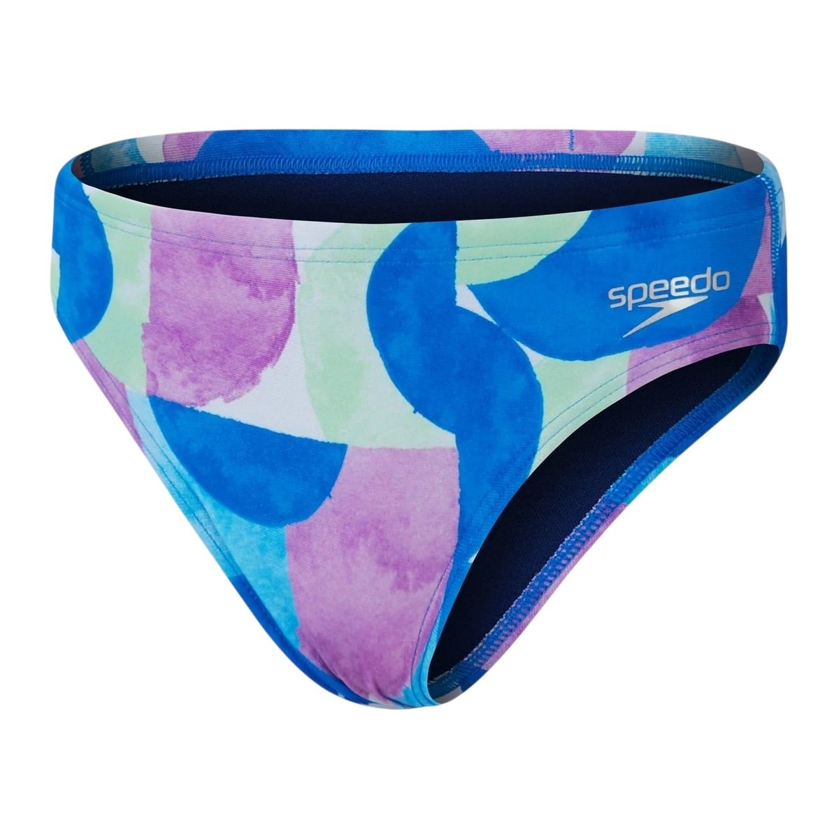Culotte de bain motif/style abstrait bleu, SPEEDO