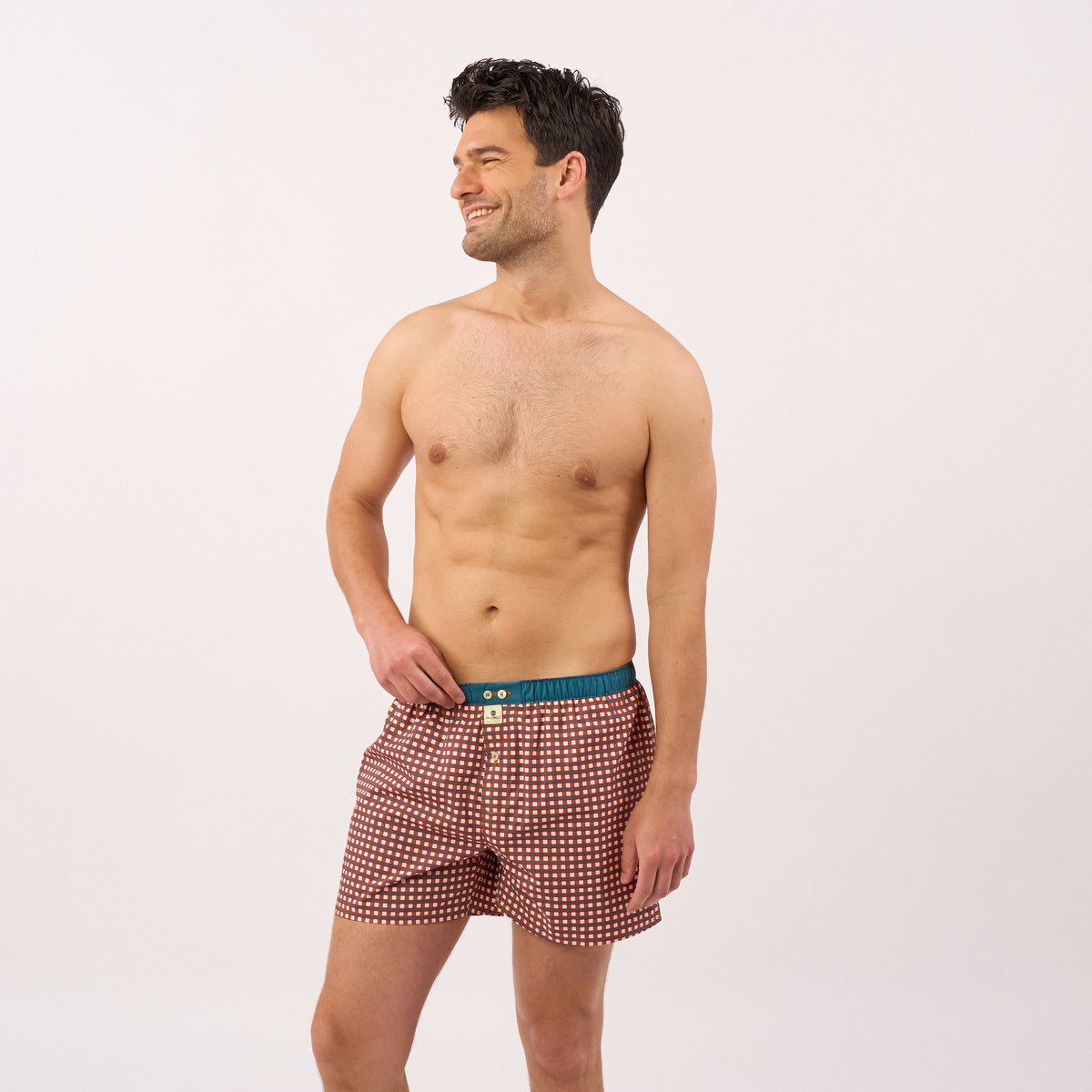 Caleçon en coton biologique FANTAISIE rouge, BILLYBELT
