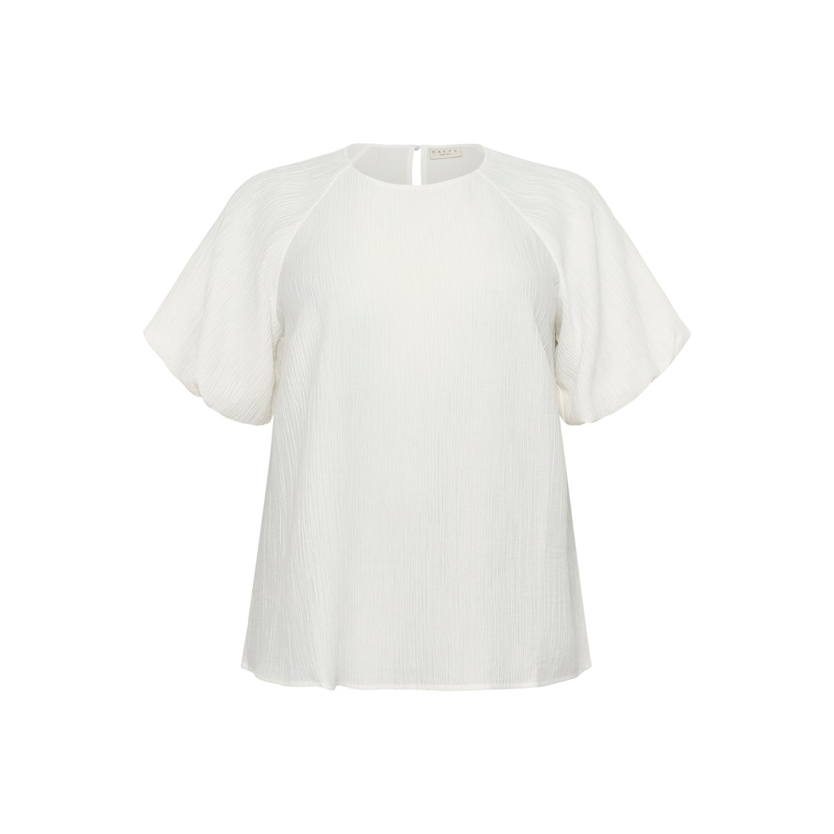 Blouse à manches courtes blanc chalk cc., KAFFE CURVE