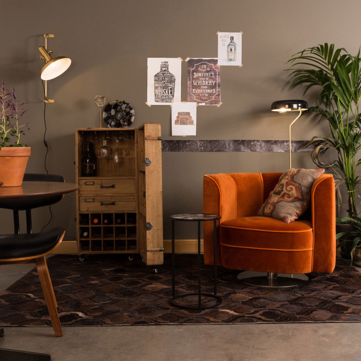 Meuble bar à vin vintage- LICO naturel, DUTCHBONE
