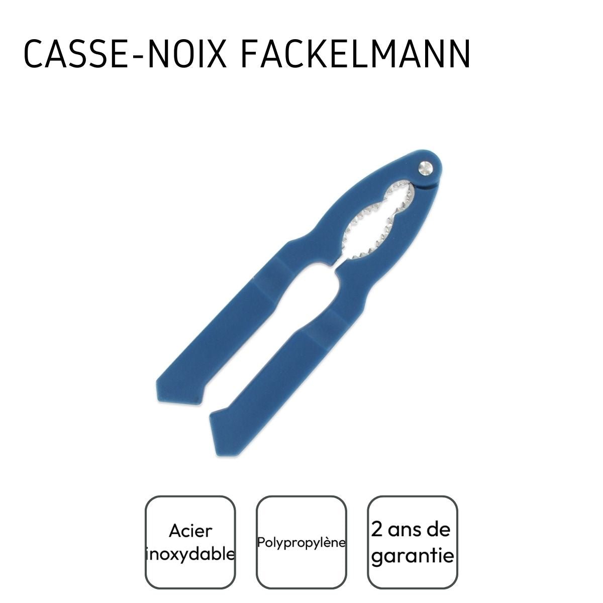 Set de 2 casse-noix en plastique ELEMENTAL bleu, FACKELMANN