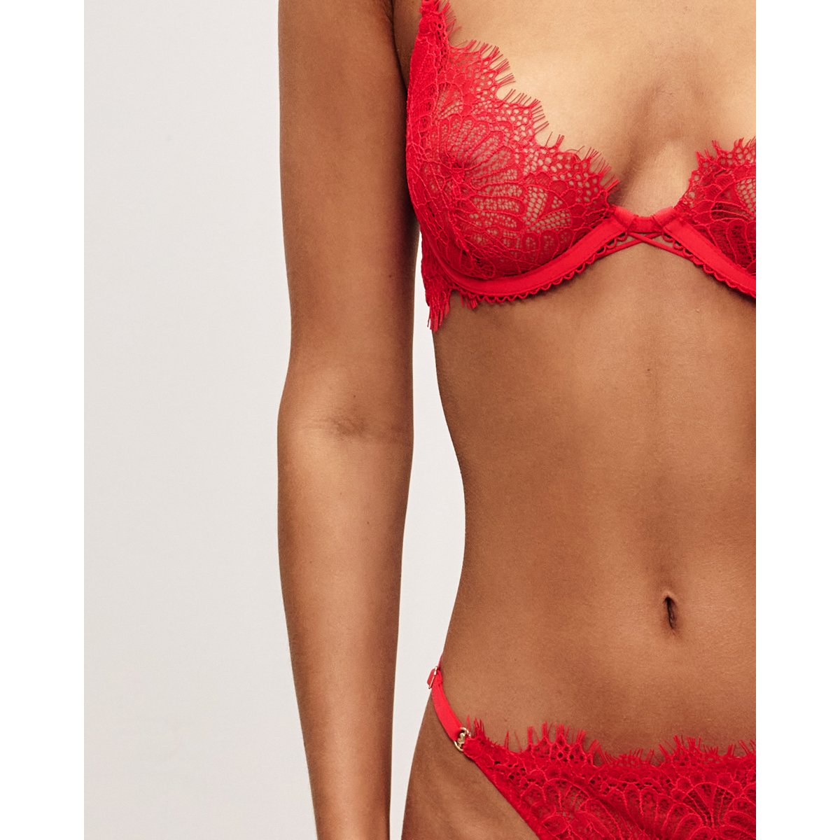 Soutien-gorge corbeille en dentelle NIGHTLACIZ rouge, UNDIZ