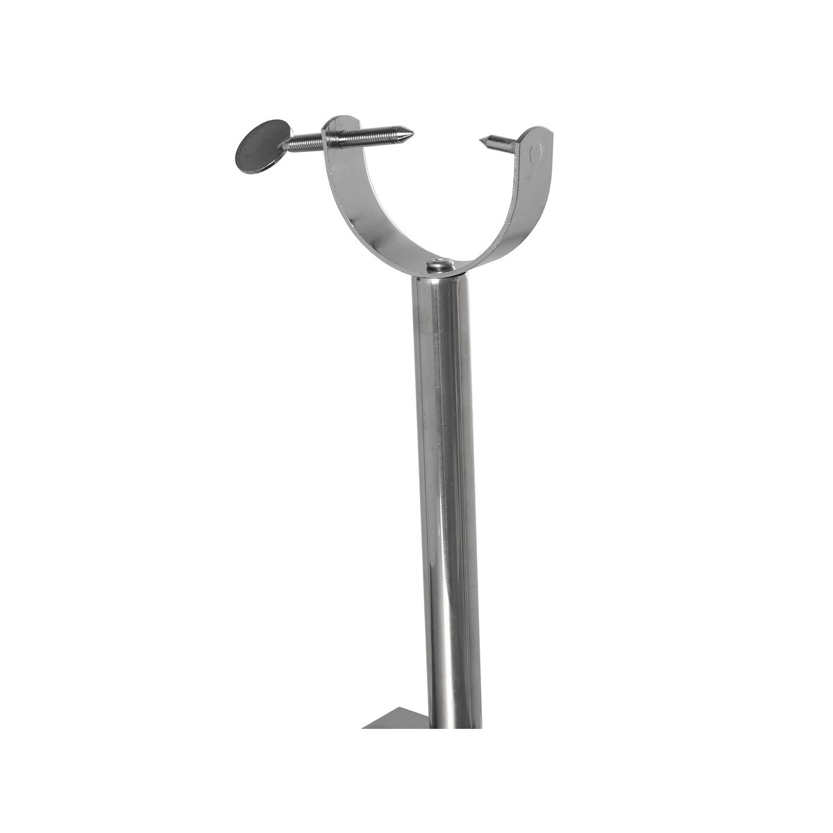 Support à jambon en acier inoxydable - 49,5x16,5x34cm chrome/inox, WADIGA
