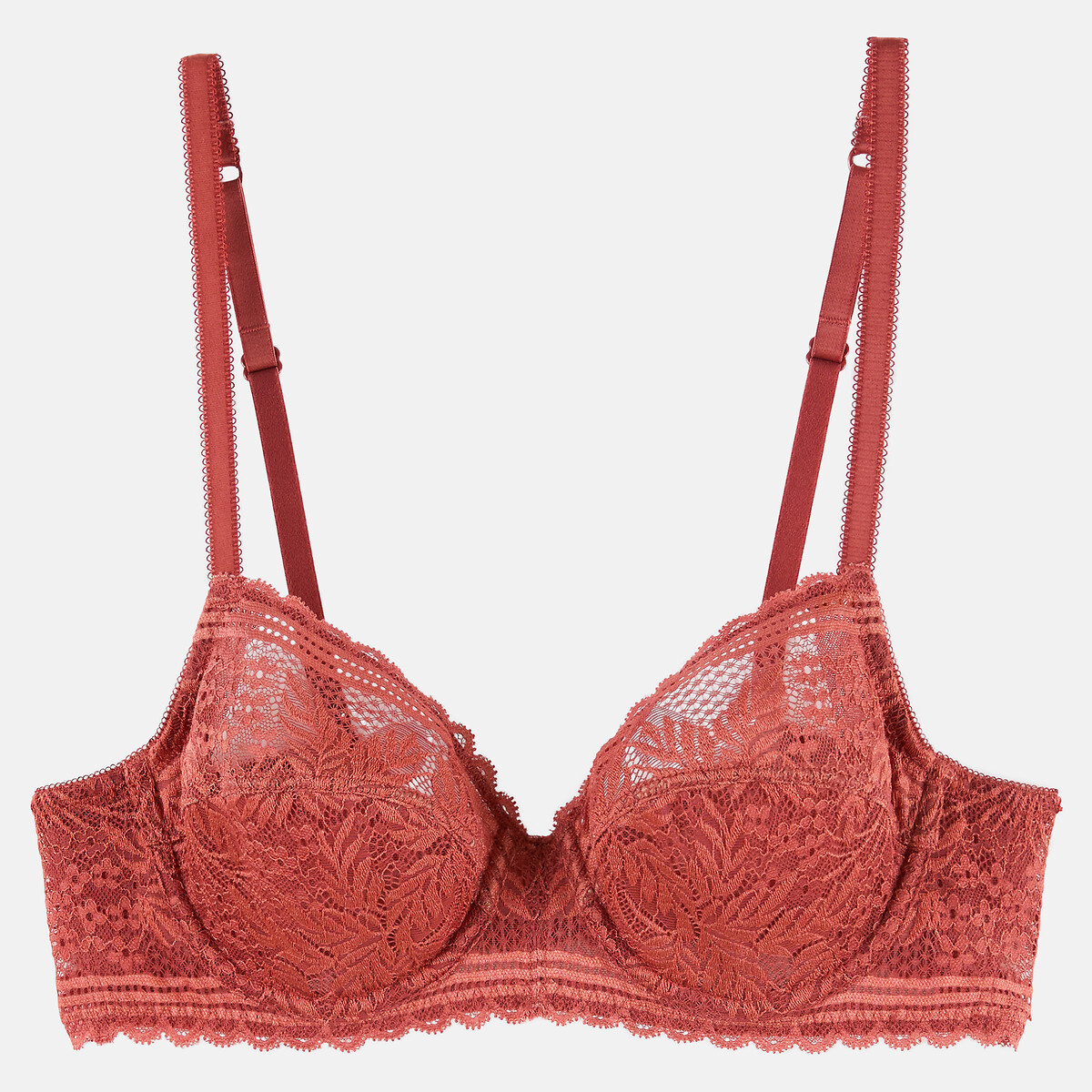 Sujetador sin aros Signature, JEANNE marrón cobrizo, LA REDOUTE COLLECTIONS