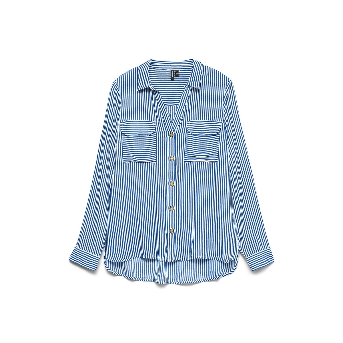Soepele blouse wit/blauw, VERO MODA