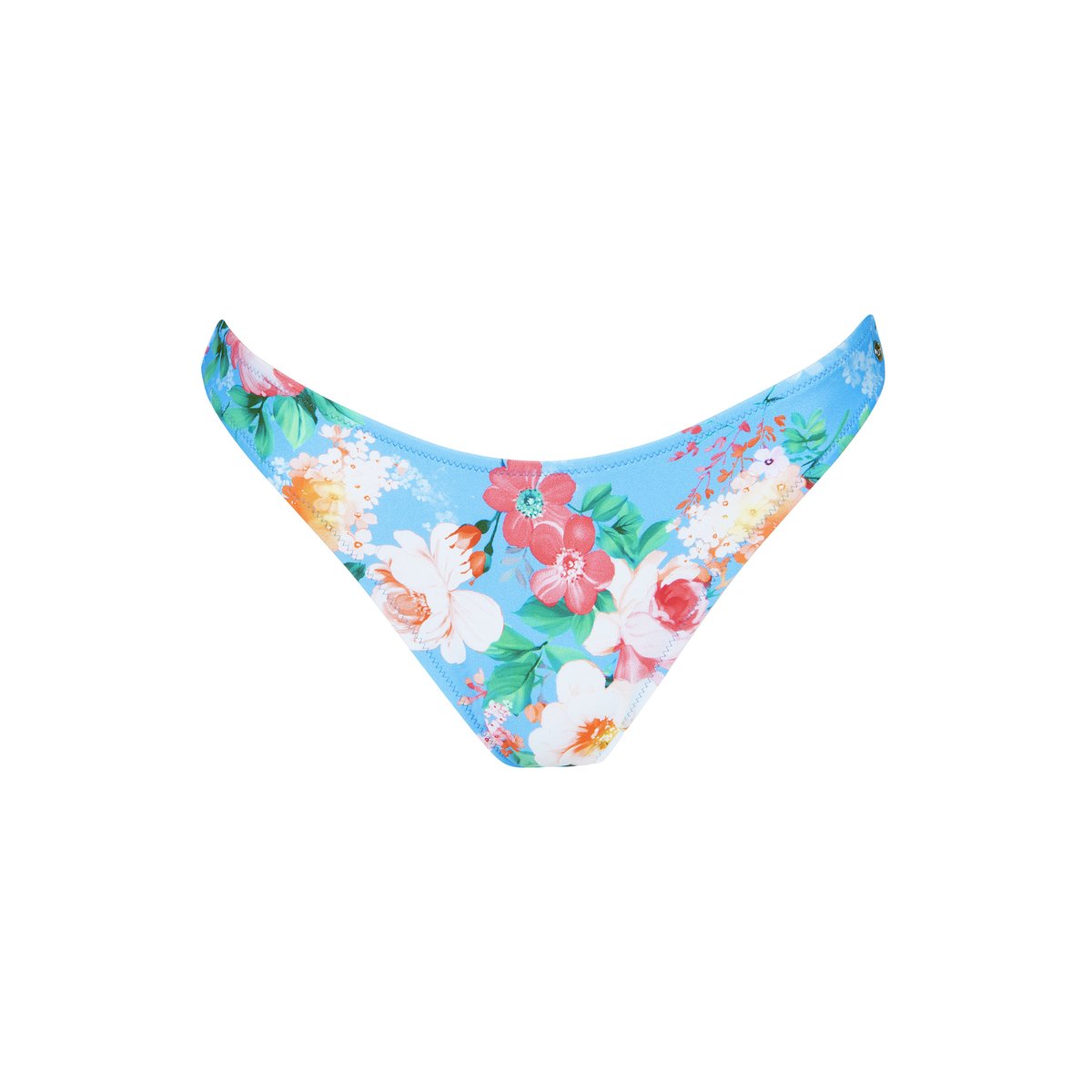 Bas maillot slip de bain échancré taille basse Manila bleu, LISCA