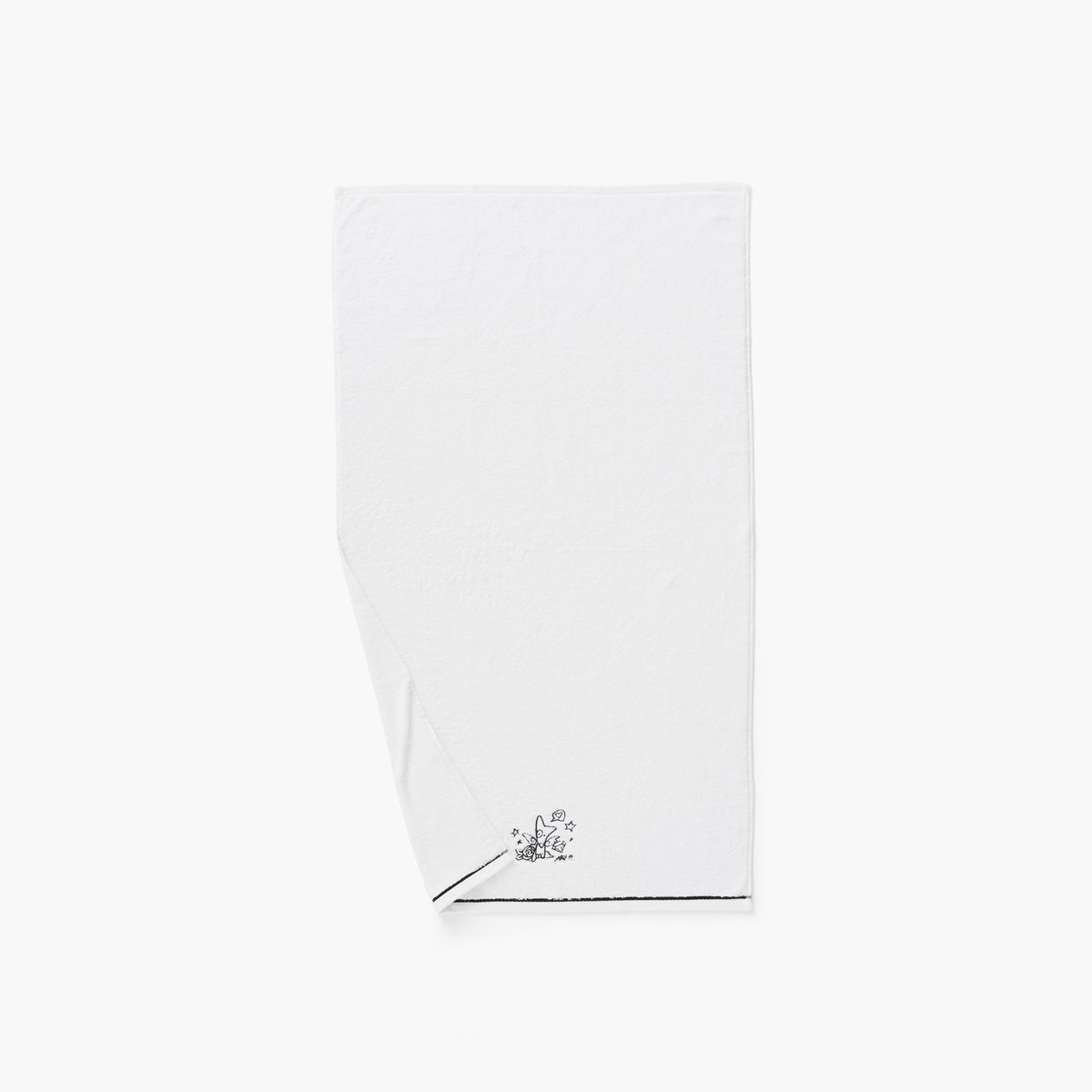 Drap de bain coton JAKÈ 2024 blanc, CARRE BLANC
