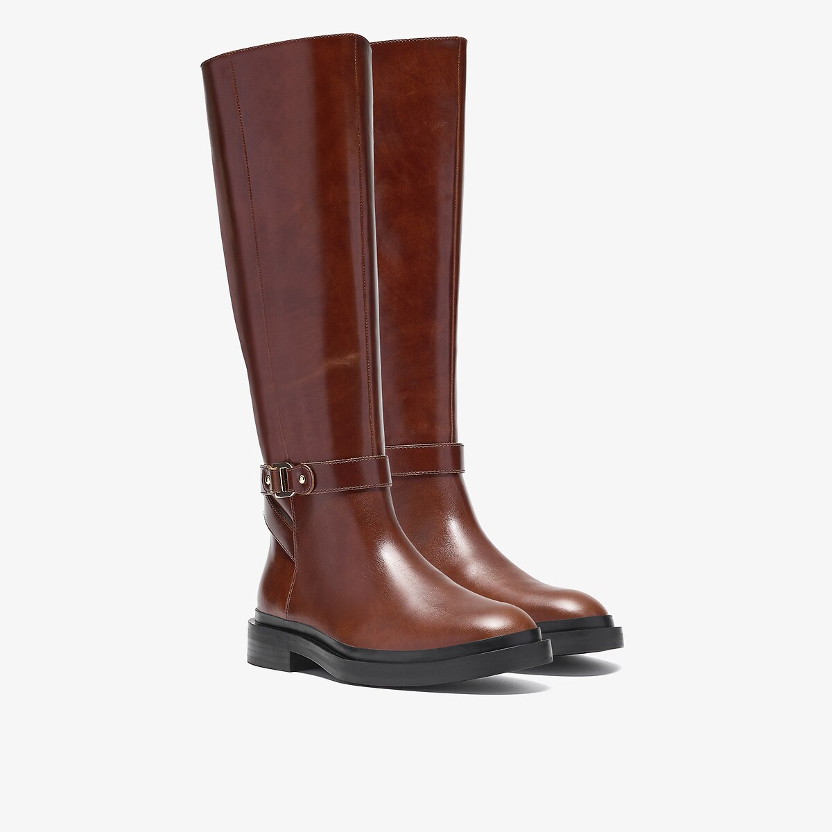 Bottes cavalières en cuir, PREVIA BIT marron foncé, CLARKS