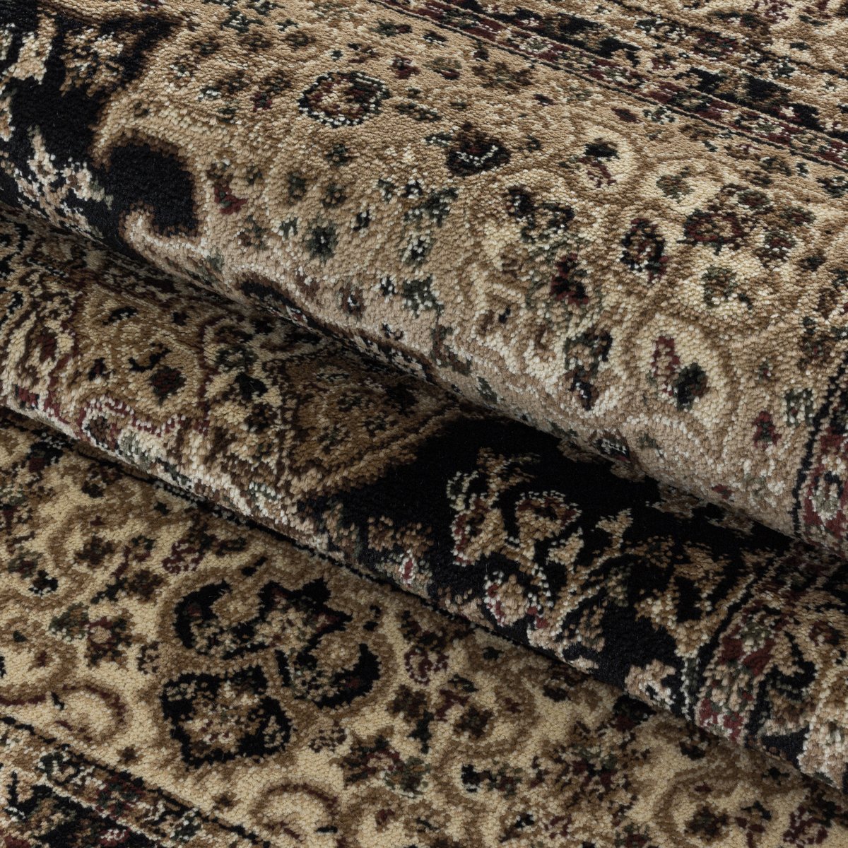Tapis style moyen-orient TANGER noir, NAZAR RUGS
