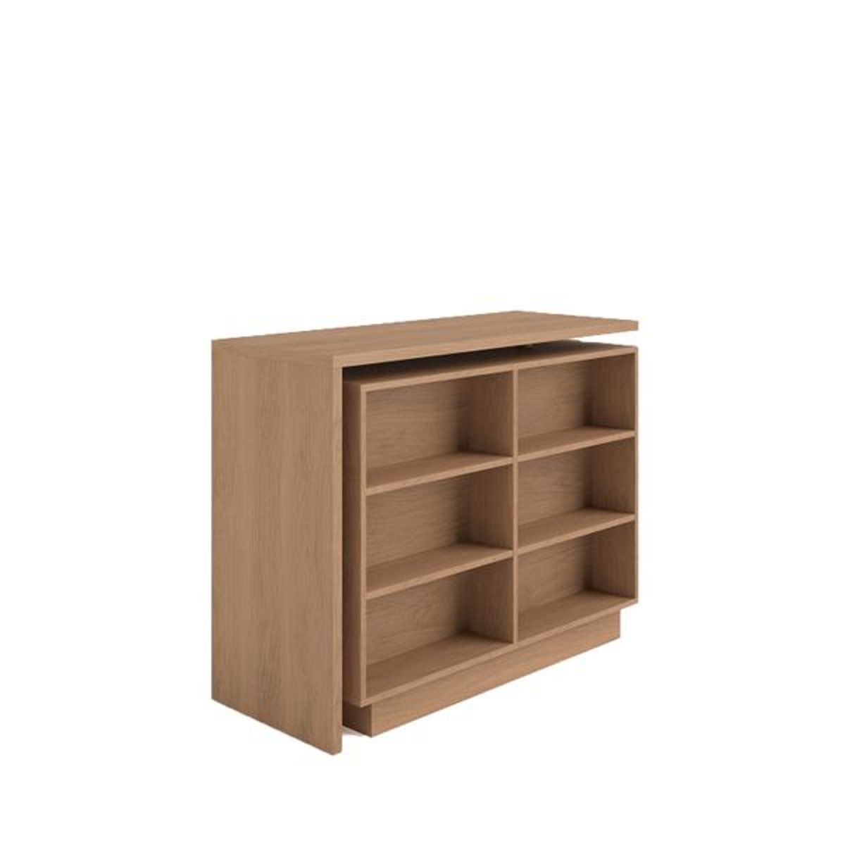 Îlot central cuisine 125cm plateau pivotant naturel, ZAGO