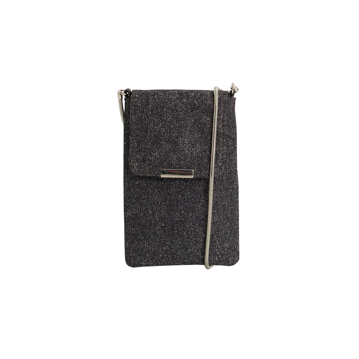 Pochette téléphone brillante noir, GRAIN DE MALICE