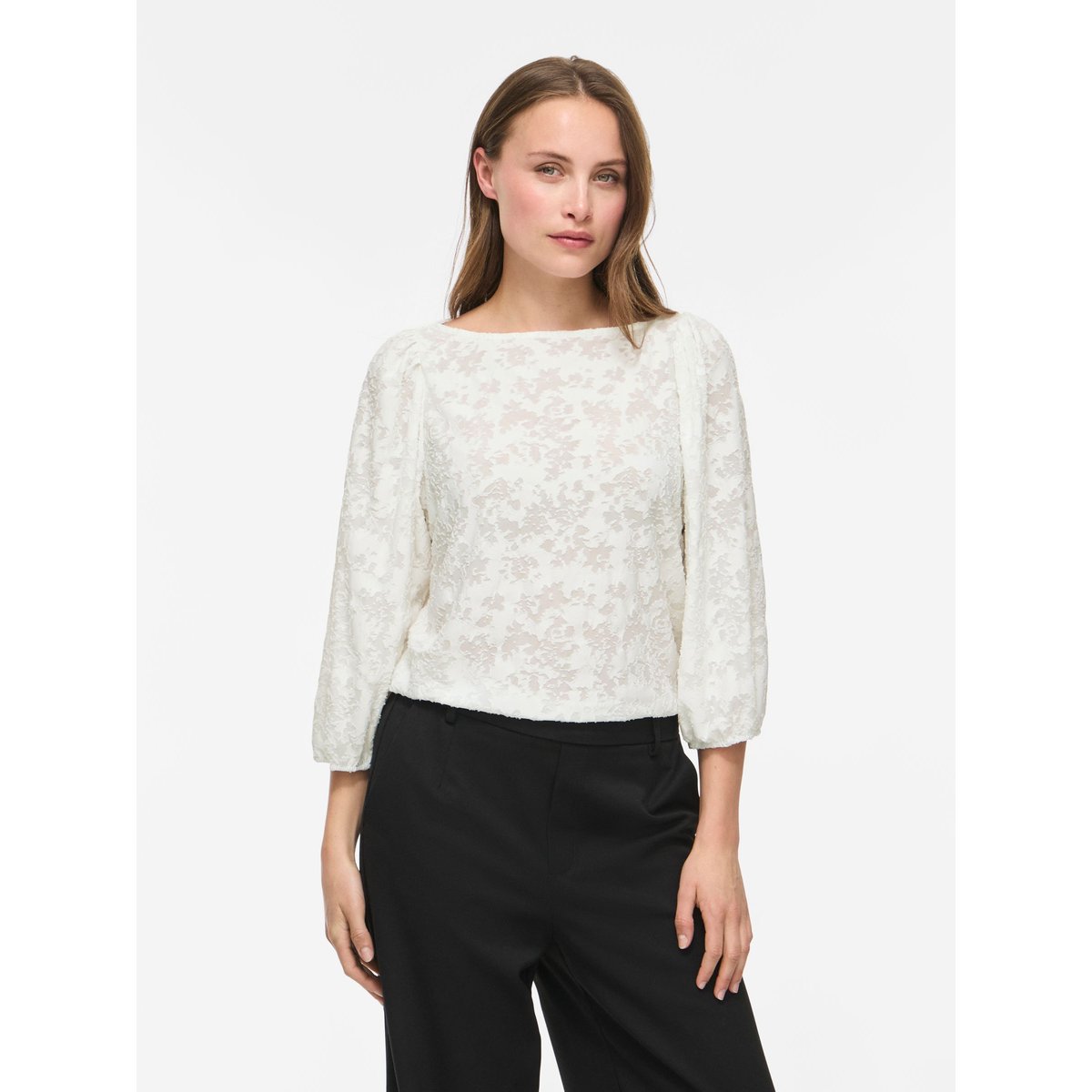 Top Manches 3/4 blanc - snow white1, VILA