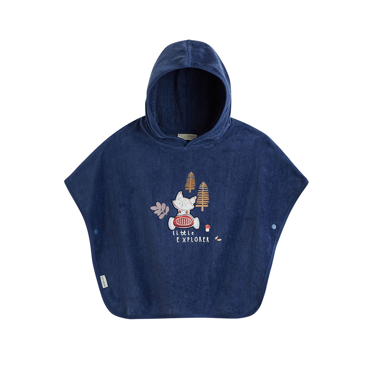 Poncho de bain bébé Emile bleu, PETIT BEGUIN