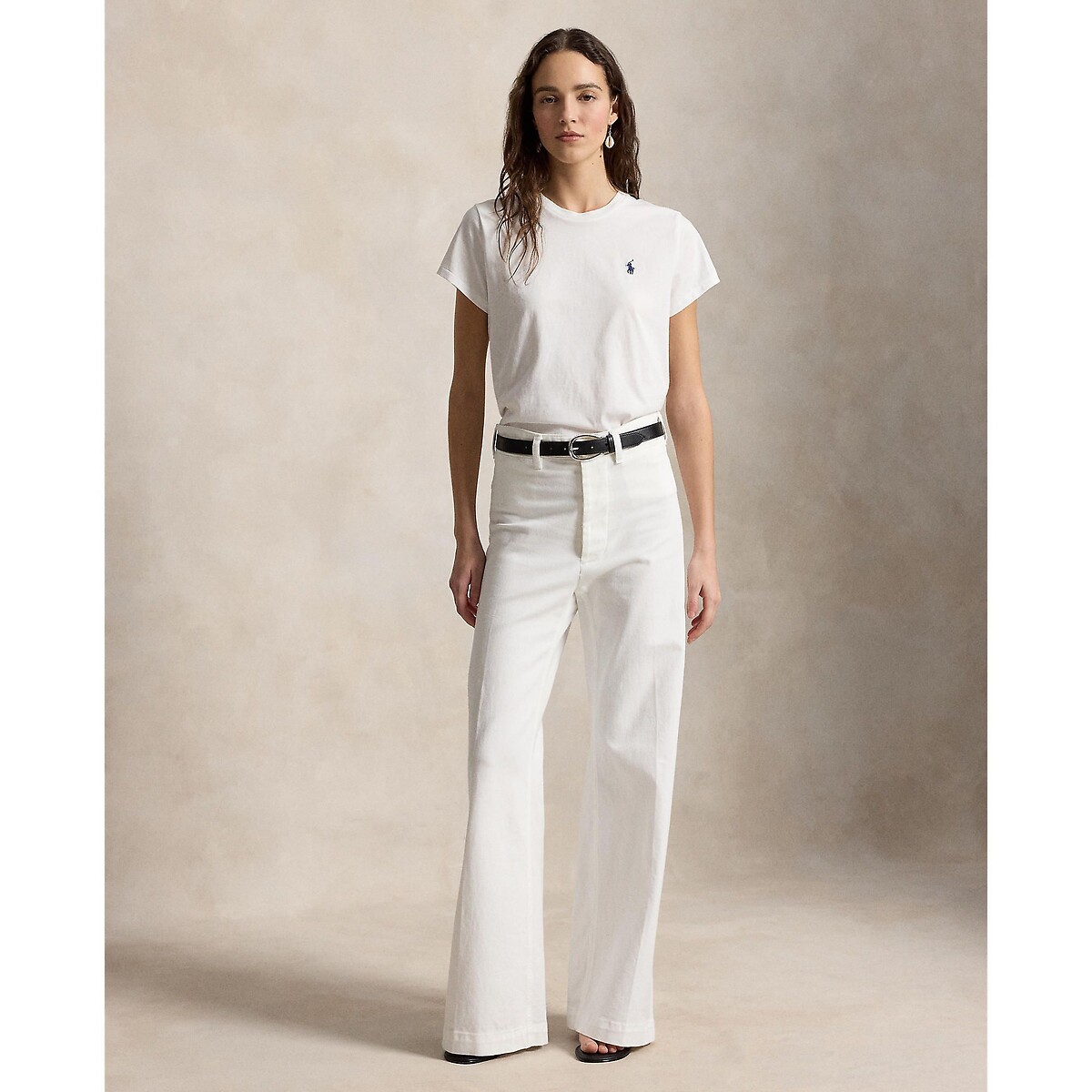 Crew Neck T-Shirt with Short Sleeves white, POLO RALPH LAUREN