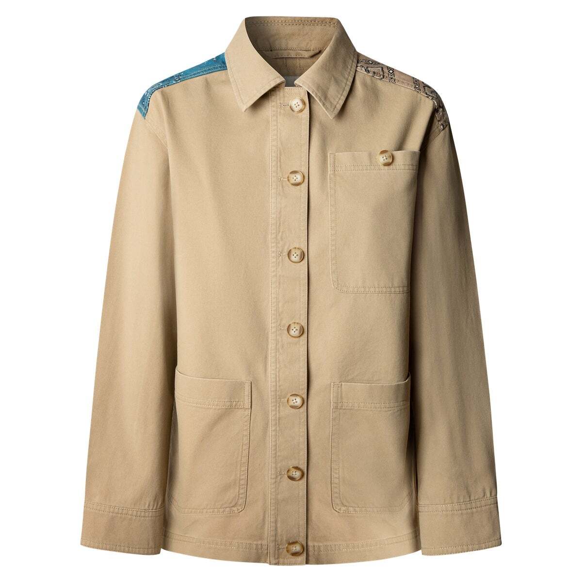 Veste Longue En Sergé beige malté, PEPE JEANS