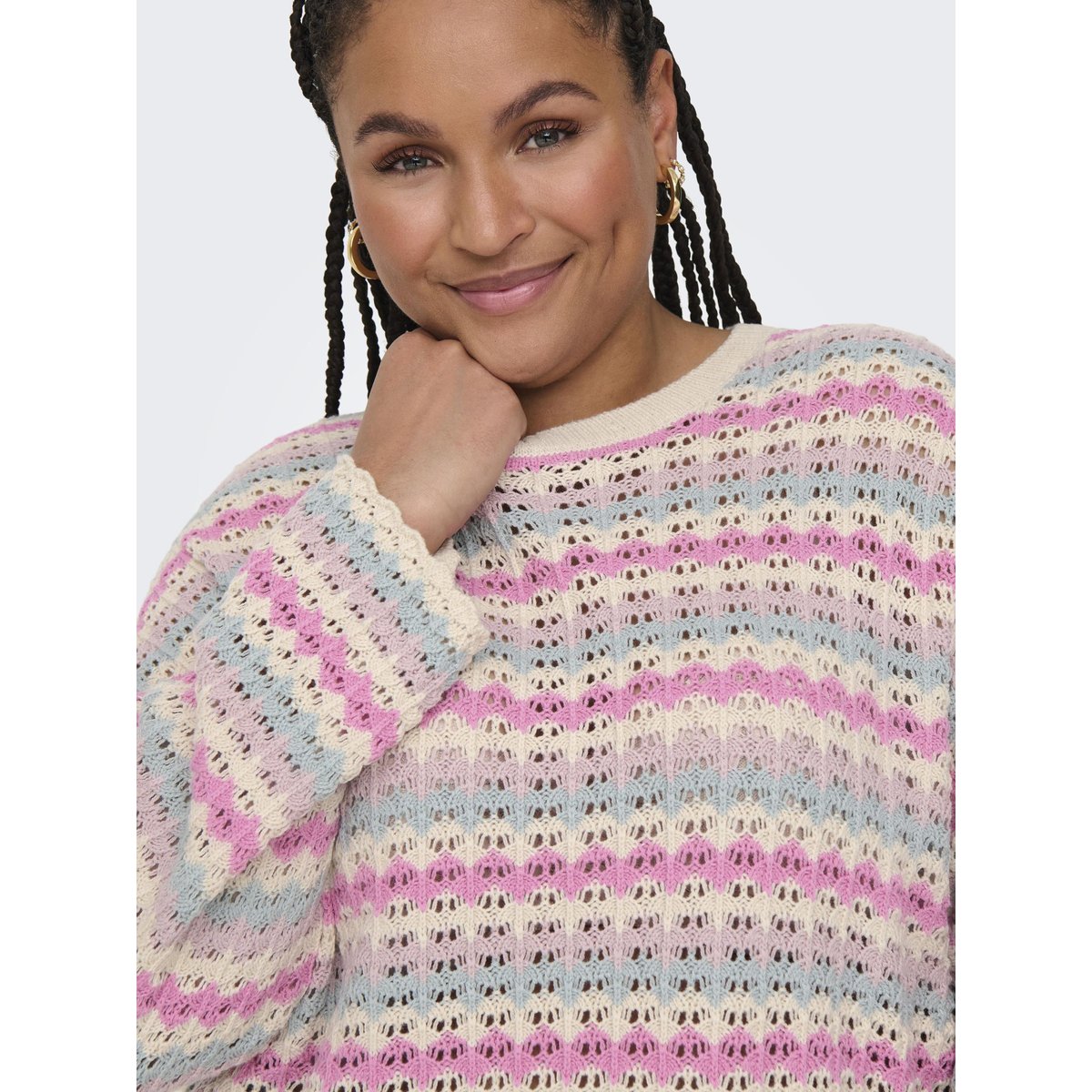 Pull En Maille birch 1, ONLY CARMAKOMA