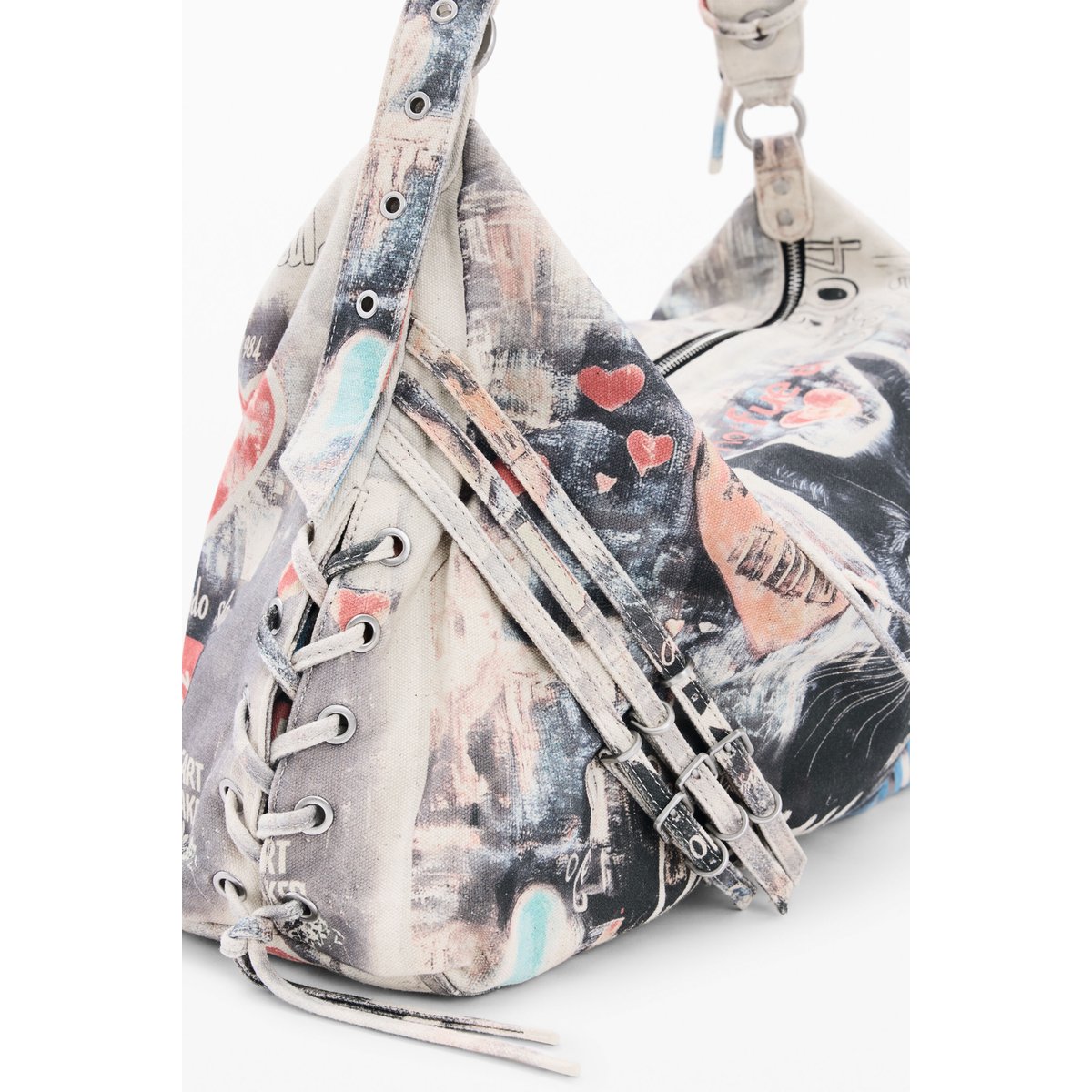Grand sac imprimé multicolore, DESIGUAL