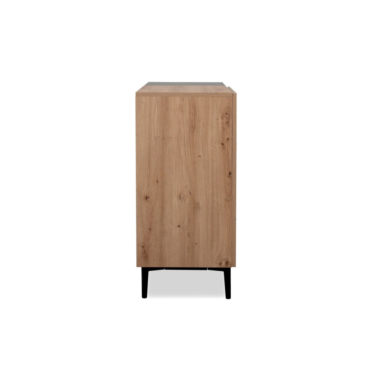 Buffet Haut 2 Portes 2 Niches L80 cm - Nola bois clair, CALICOSY