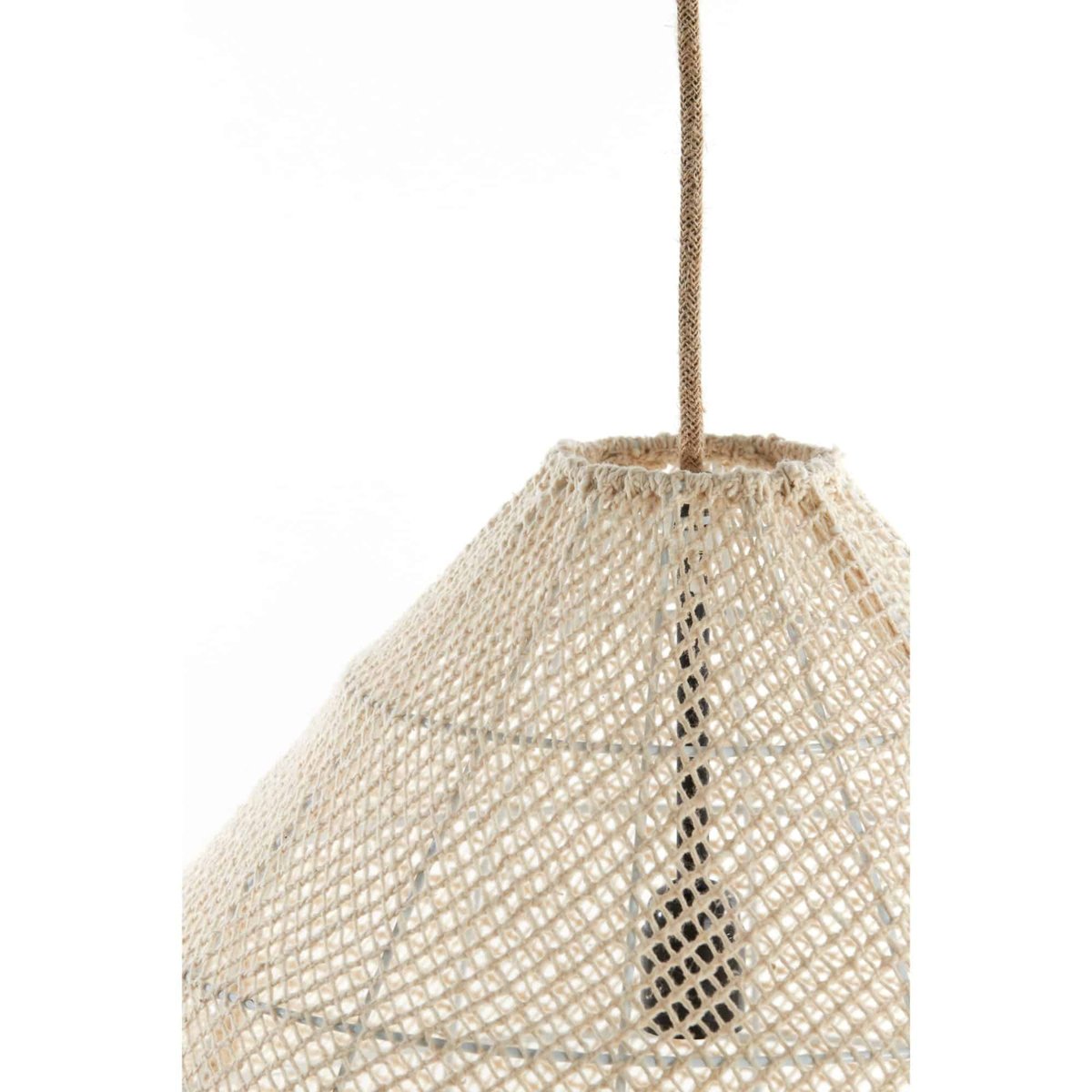 Lampe Suspendue Textiles MAKASSAR crème, LIGHT & LIVING