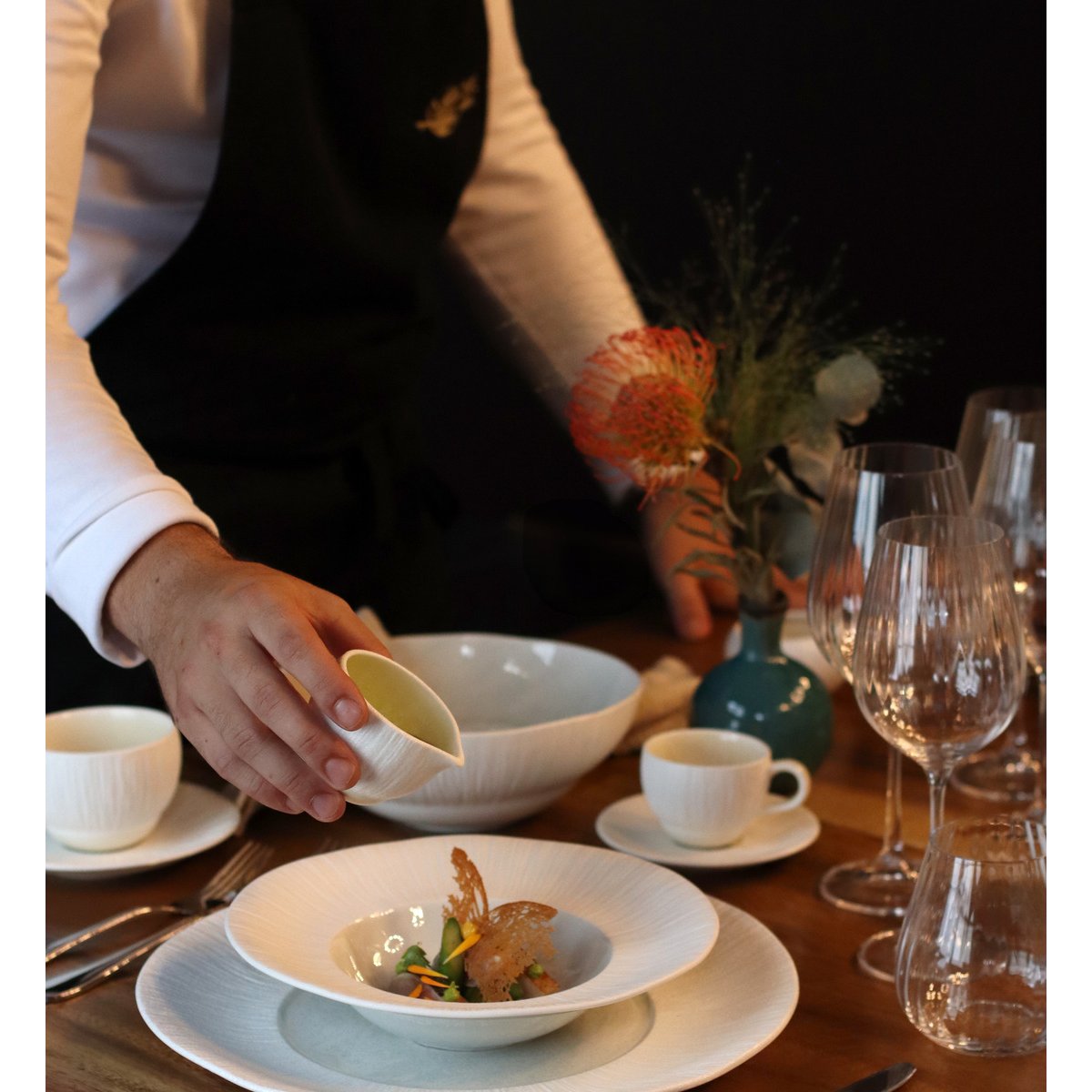 Assiette gourmet beige, OGO LIVING