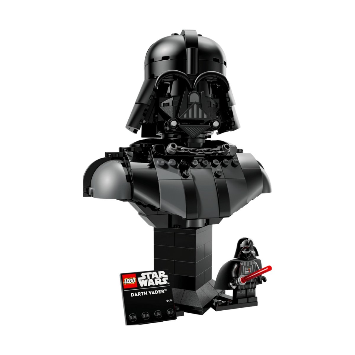 Star Wars Le buste de Dark Vador noir, LEGO