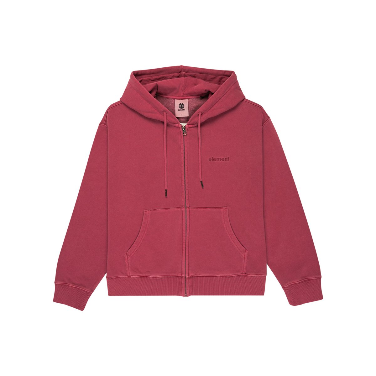 Sweat à capuche zippé LOWCASE violet nocturne, ELEMENT