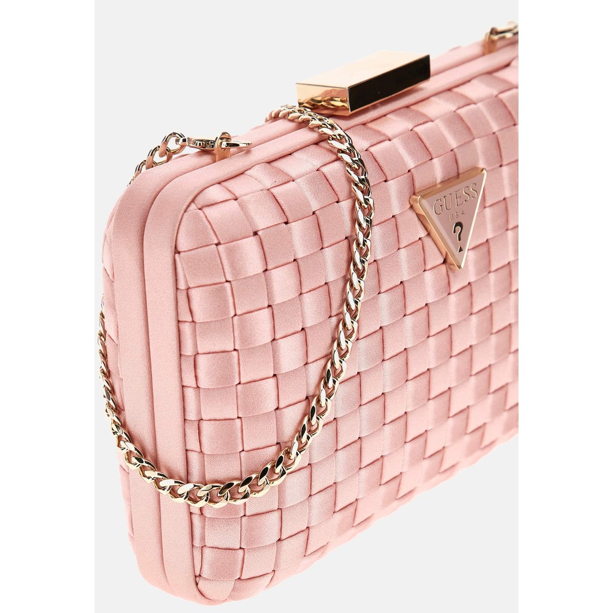 Pochette Twiller Tressée rose clair, GUESS