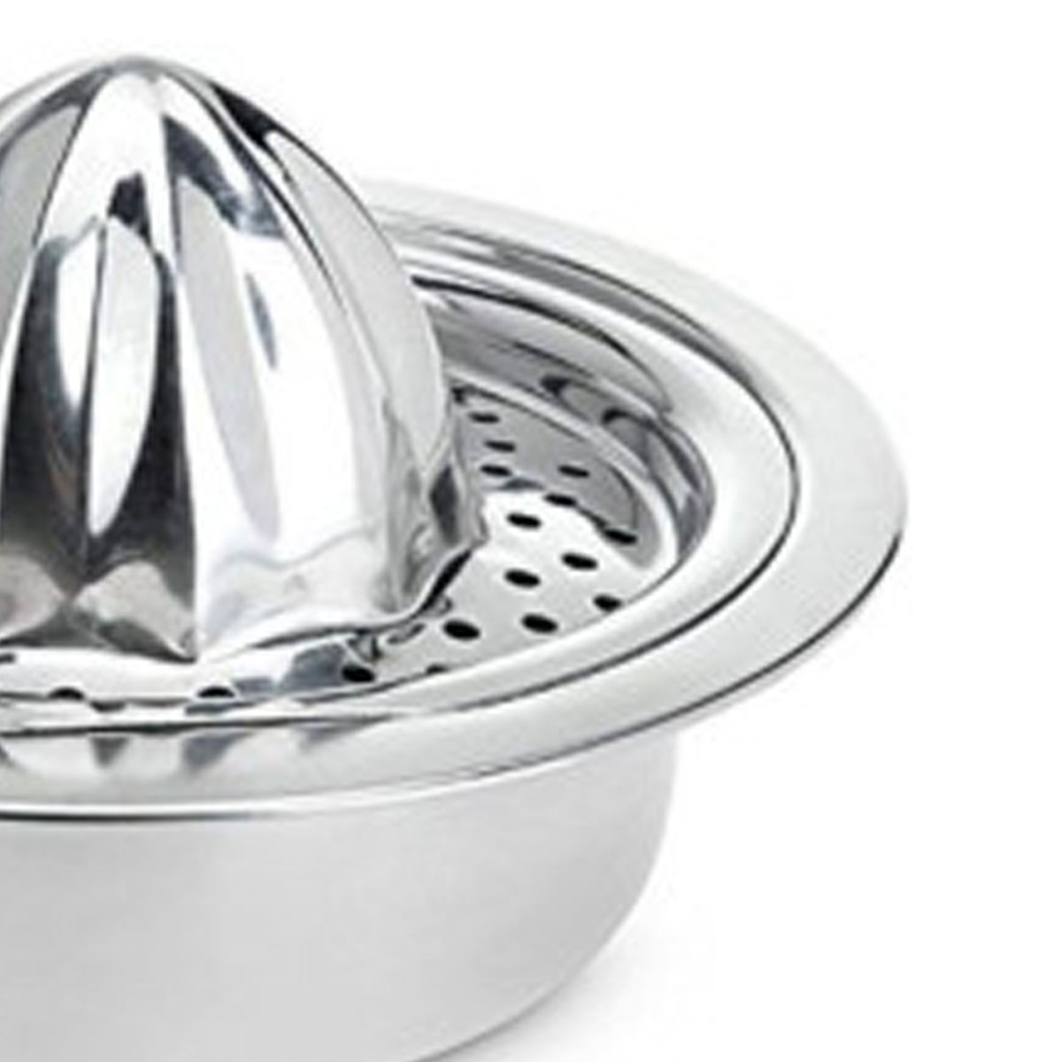 Presse-agrumes manuel en acier inoxydable 16x16x6cm chrome/inox, WADIGA