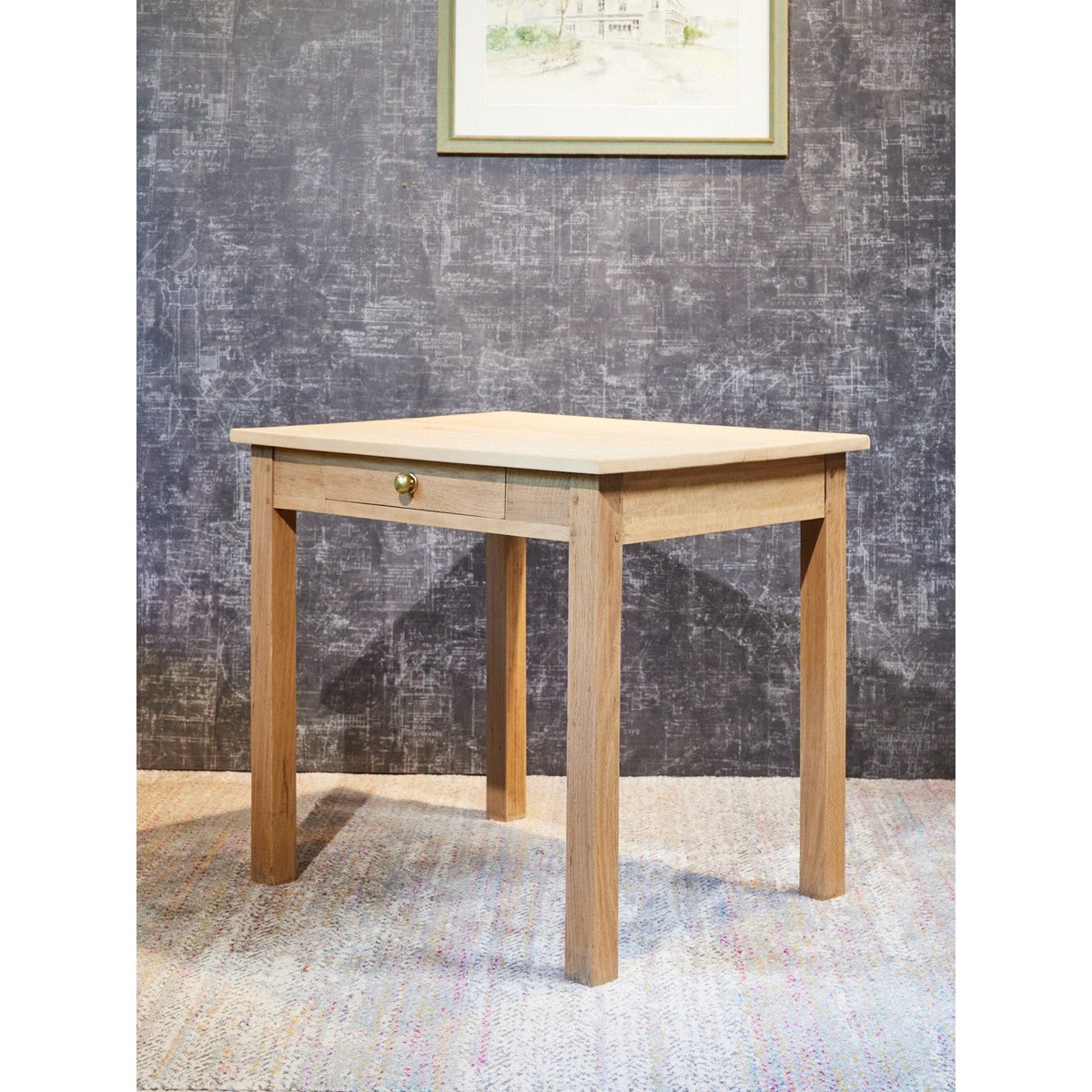 Table d'appoint en bois Francine N°970 - Bon état bois clair, DEBONGOUT