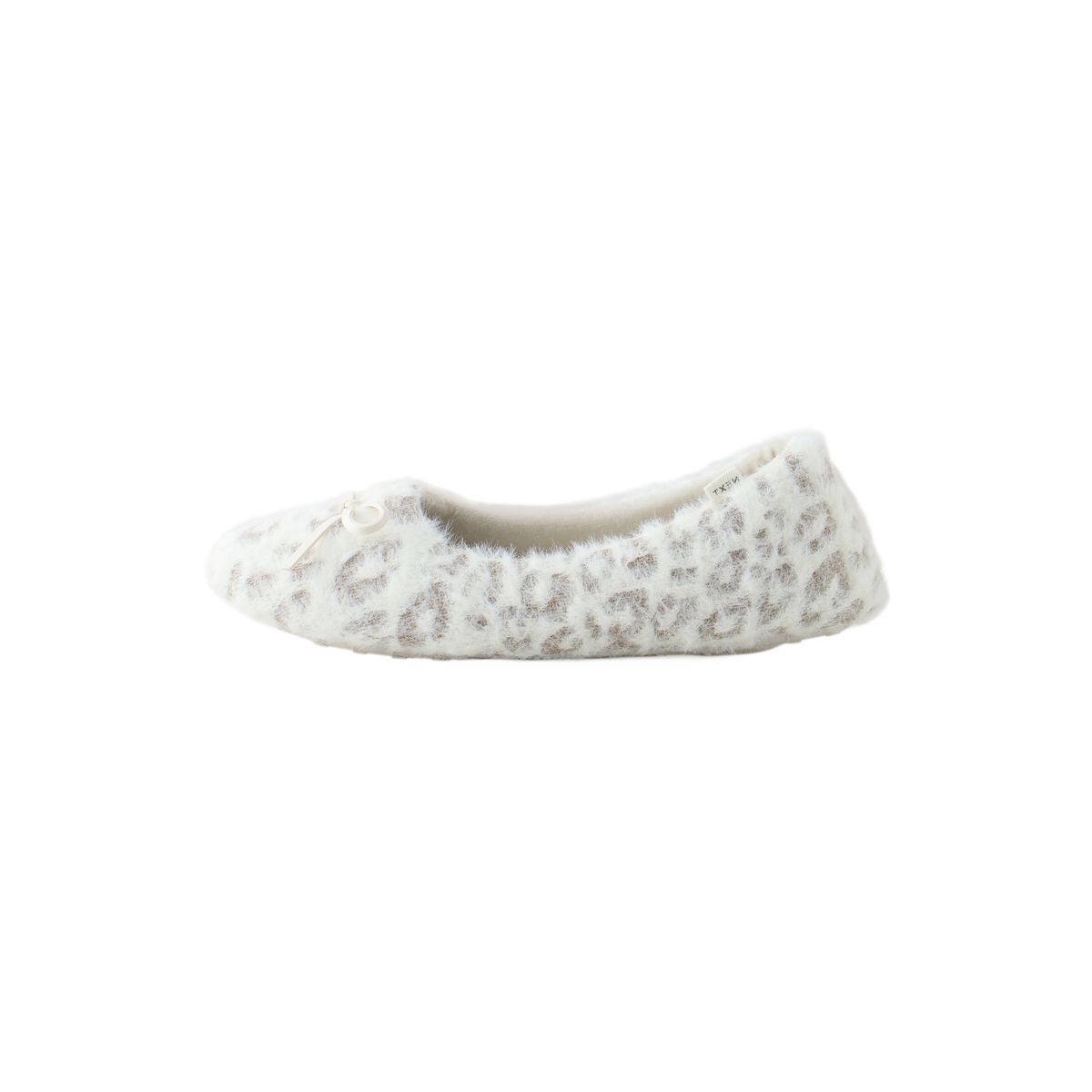 Chaussons ballerines à imprimé animal écru, NEXT