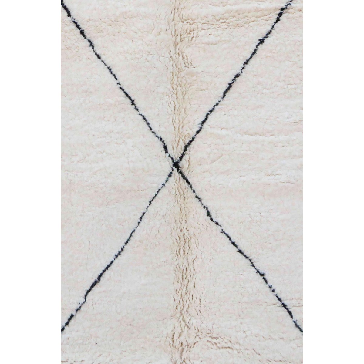 Tapis berbère marocain pure laine 124 x 192 cm beige clair, AFK LIVING
