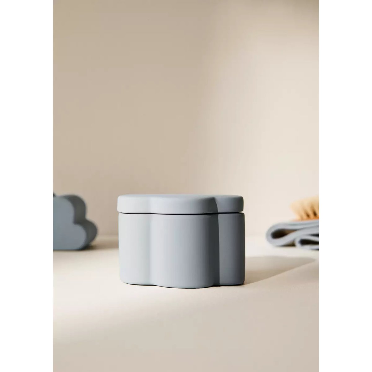 Boîte salle de bain en grès en forme de nuage bleu ciel, MANGO HOME