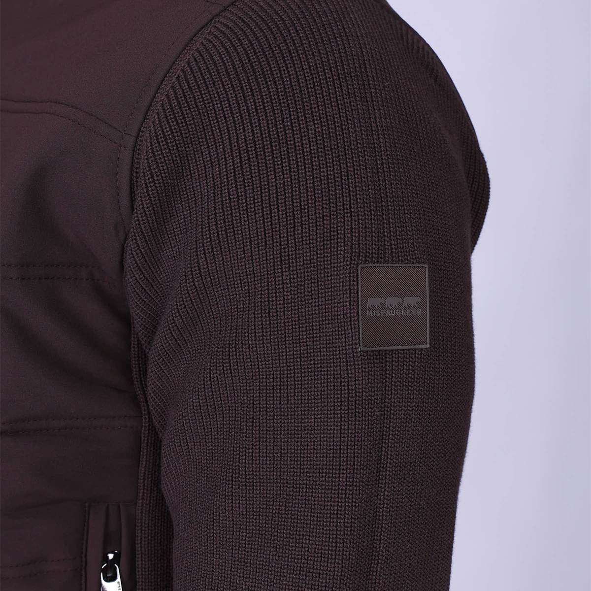 Cardigan Connor marron, MISE AU GREEN