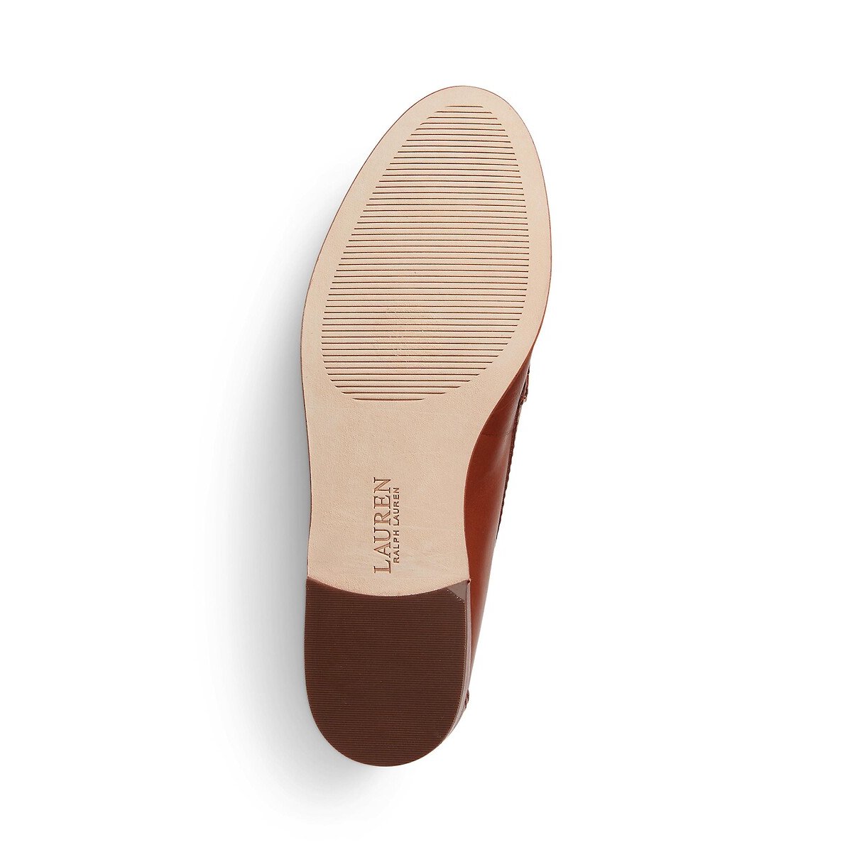 Mocassins classiques cuir WYNNIE camel, LAUREN RALPH LAUREN