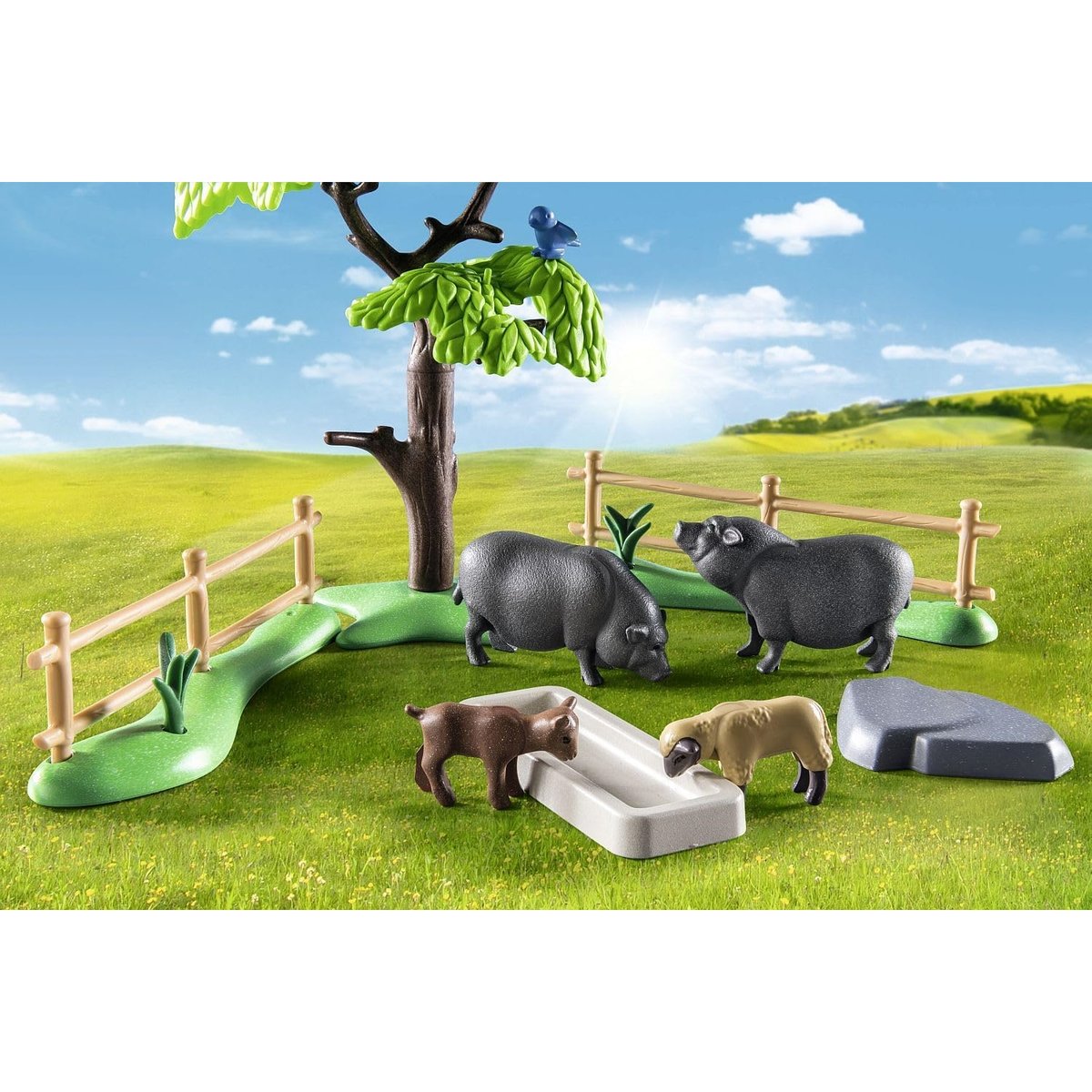 -Animaux de la ferme multicolore, PLAYMOBIL