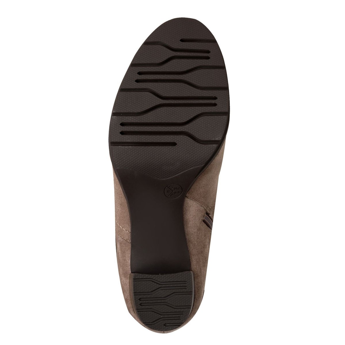 Bottes talon bloc marron poivre, JANA