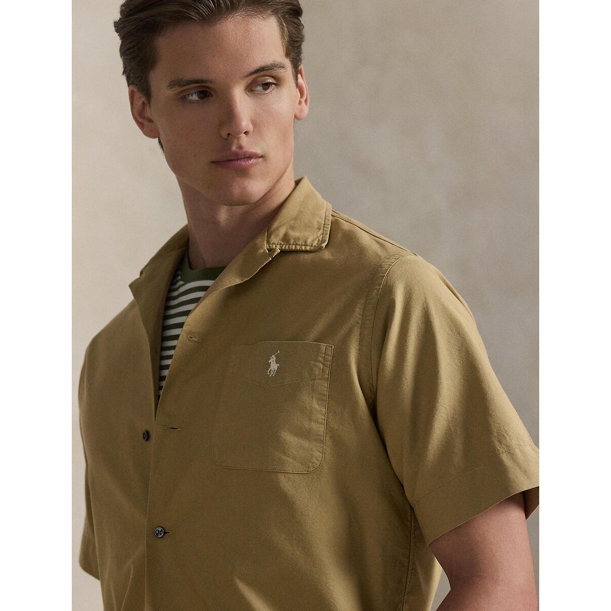 Chemise manches courtes café, POLO RALPH LAUREN
