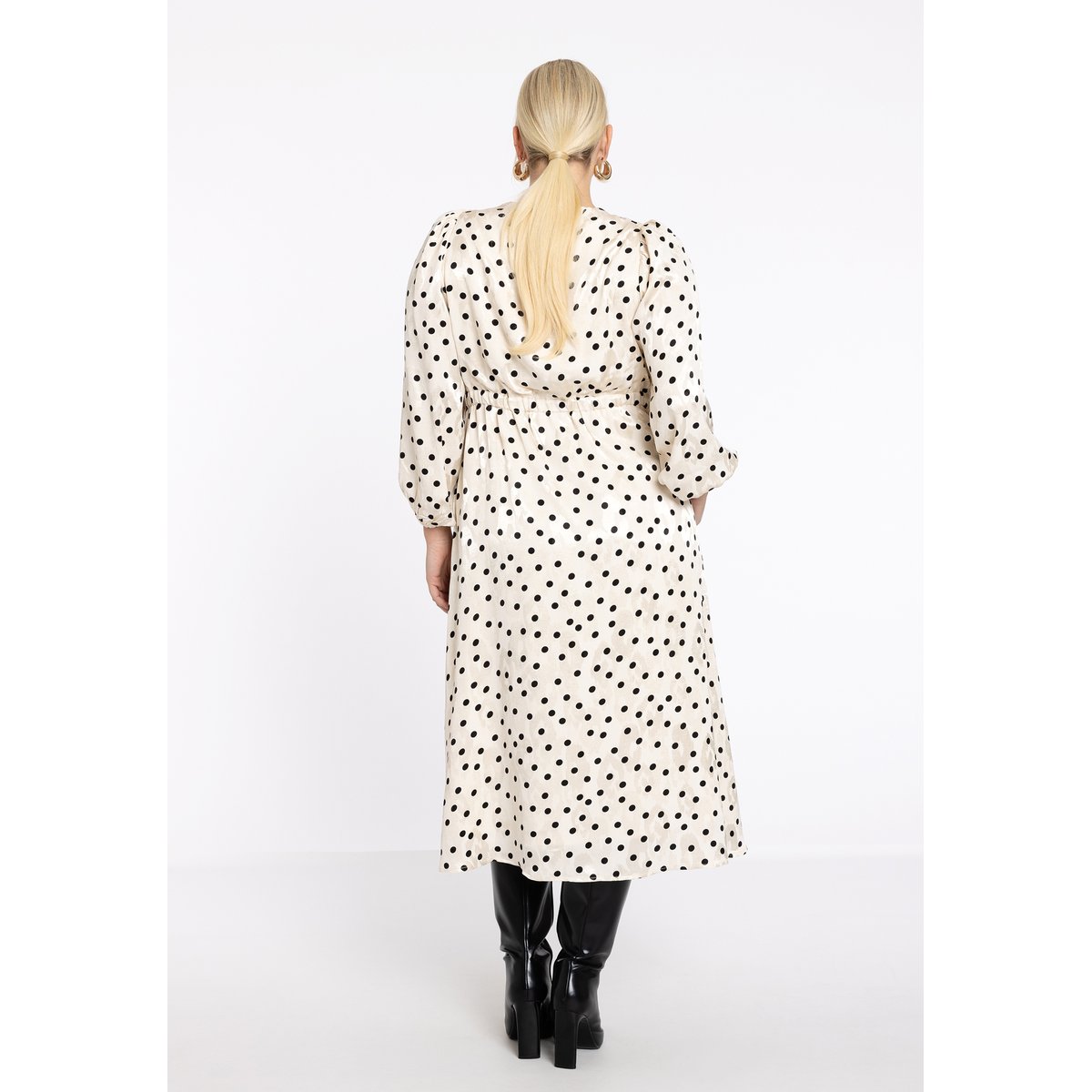 Robe imprimée écru, YOEK