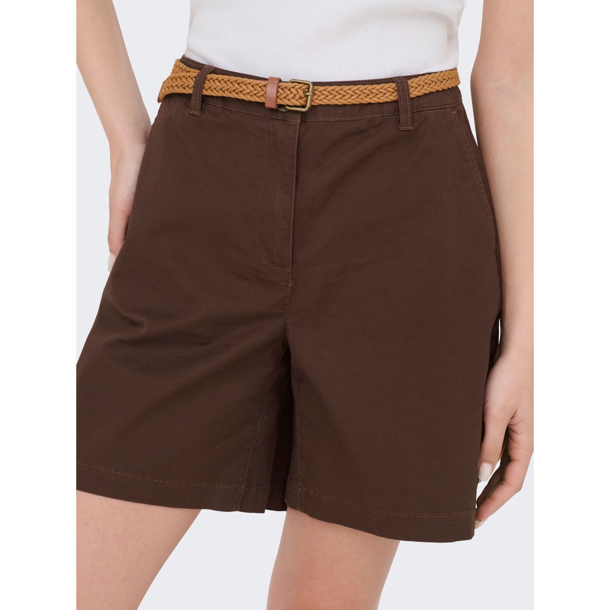 Short marron - chicory coffee 1, JDY