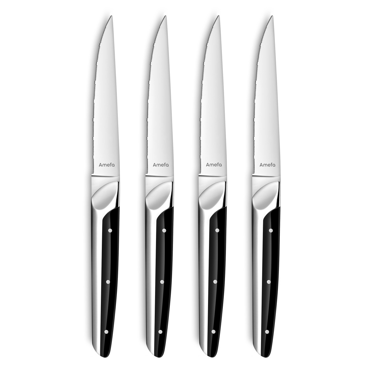 Coffret 4 couteaux steak - EMPEROR noir, AMEFA
