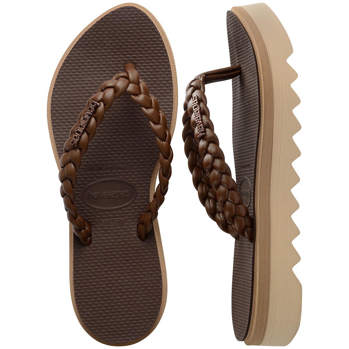 Teenslippers SLIM POINT BOHO kastanje, HAVAIANAS
