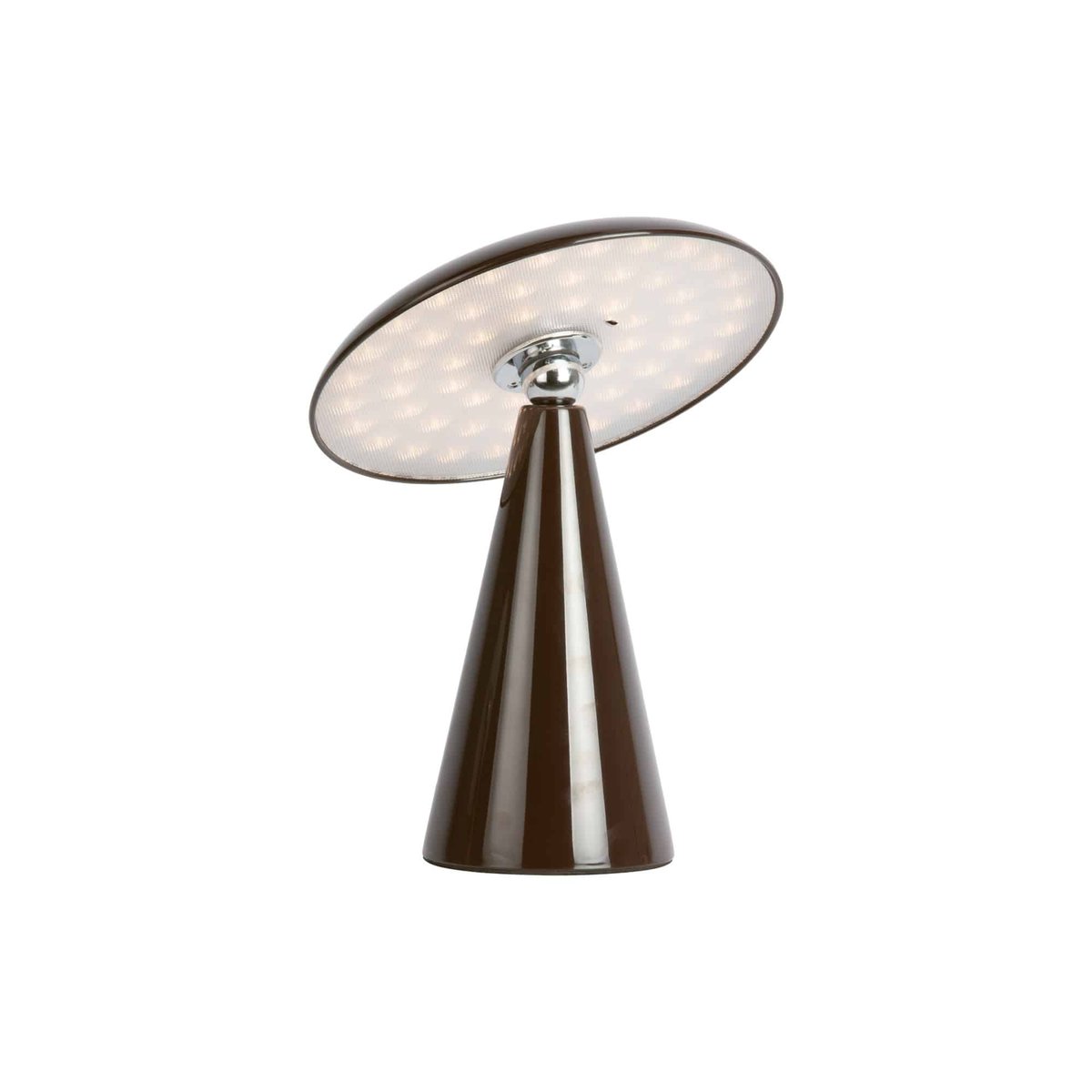 Lampe De Table Mélamine PHOEBE brun foncé, LEITMOTIV