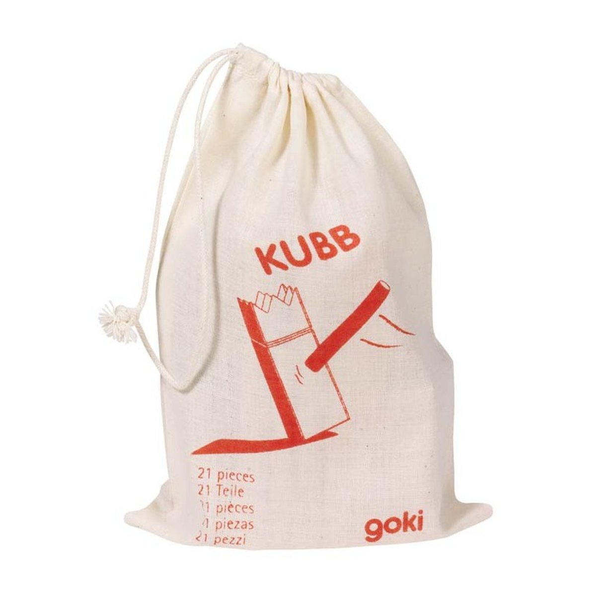 KUBB, jeu des Vikings beige, GOKI